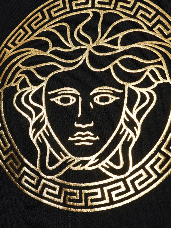 Versace Medusa Cotton Hoodie | Black | FARFETCH
