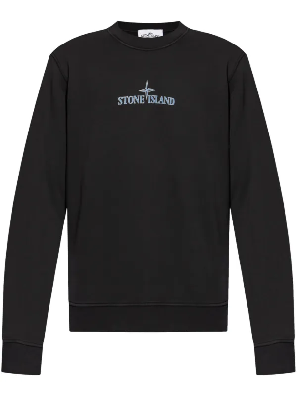 【関税&送料込】Stone  Black Cotton Sweatshirt 23961876_54024470_600.jpg