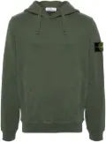 Stone Island Compass-badge cotton hoodie - Green