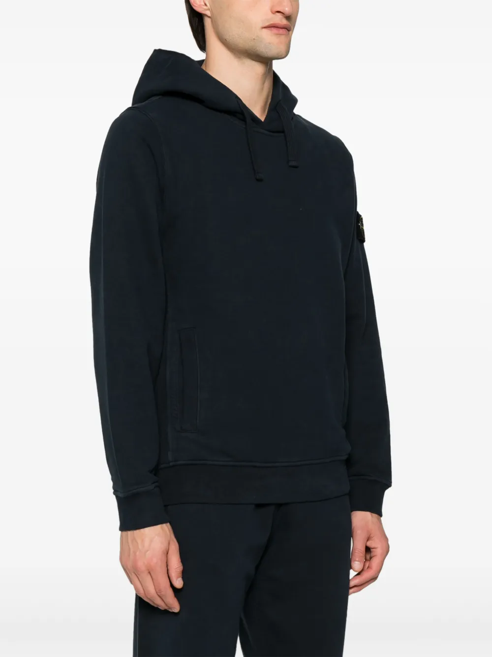 Stone Island Hoodie met Compass-logopatch Blauw
