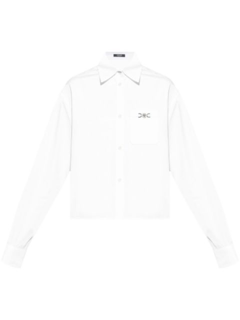 Versace Medusa-plaque cotton shirt