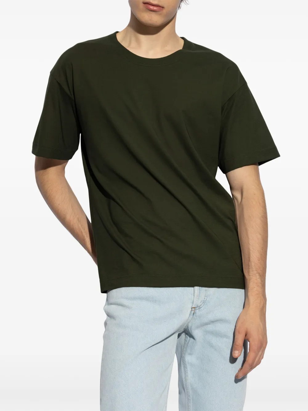 Homme Plissé Issey Miyake T-shirt met ronde hals Groen