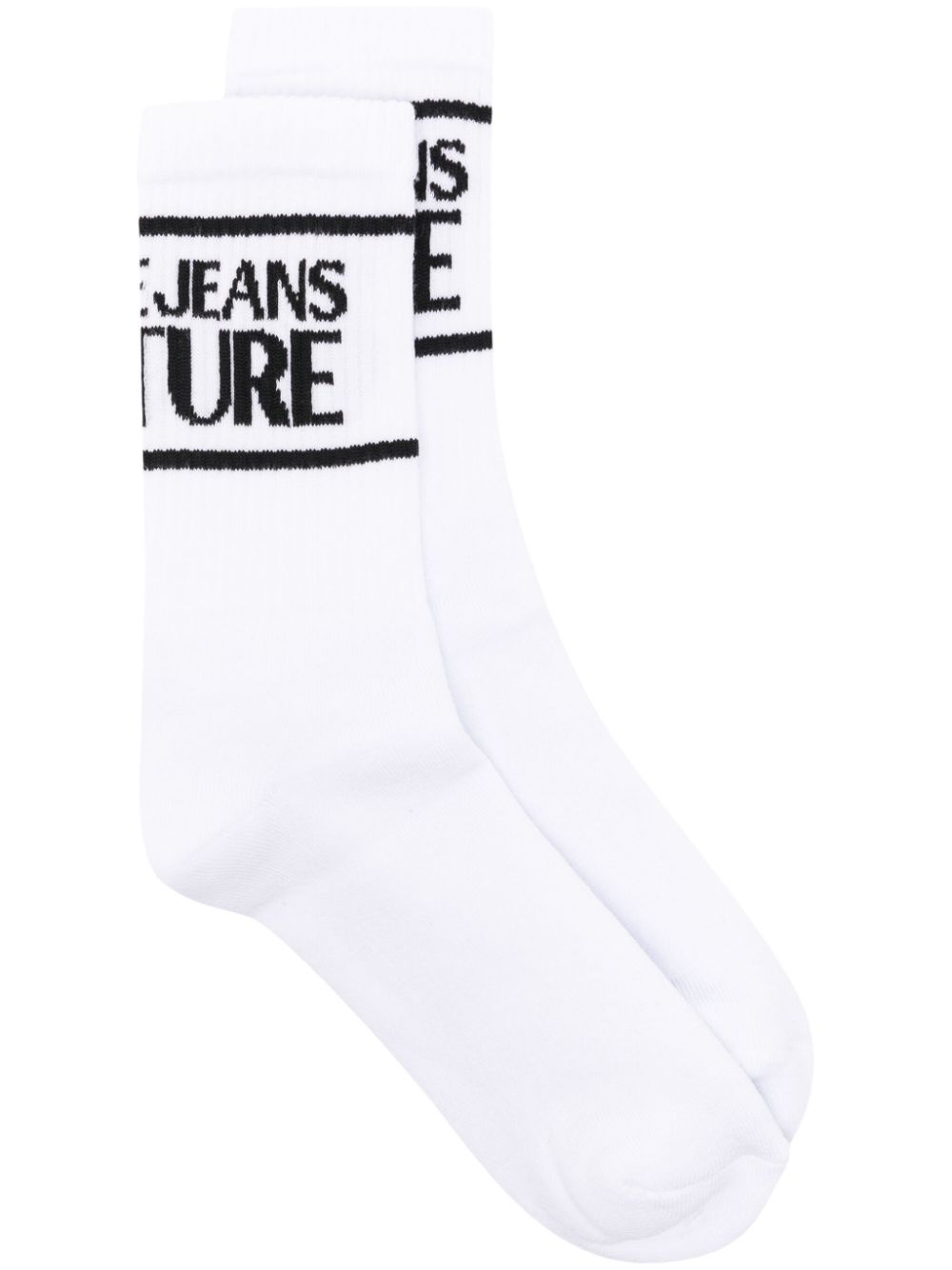 Versace Jeans Couture Intarsia sokken Wit