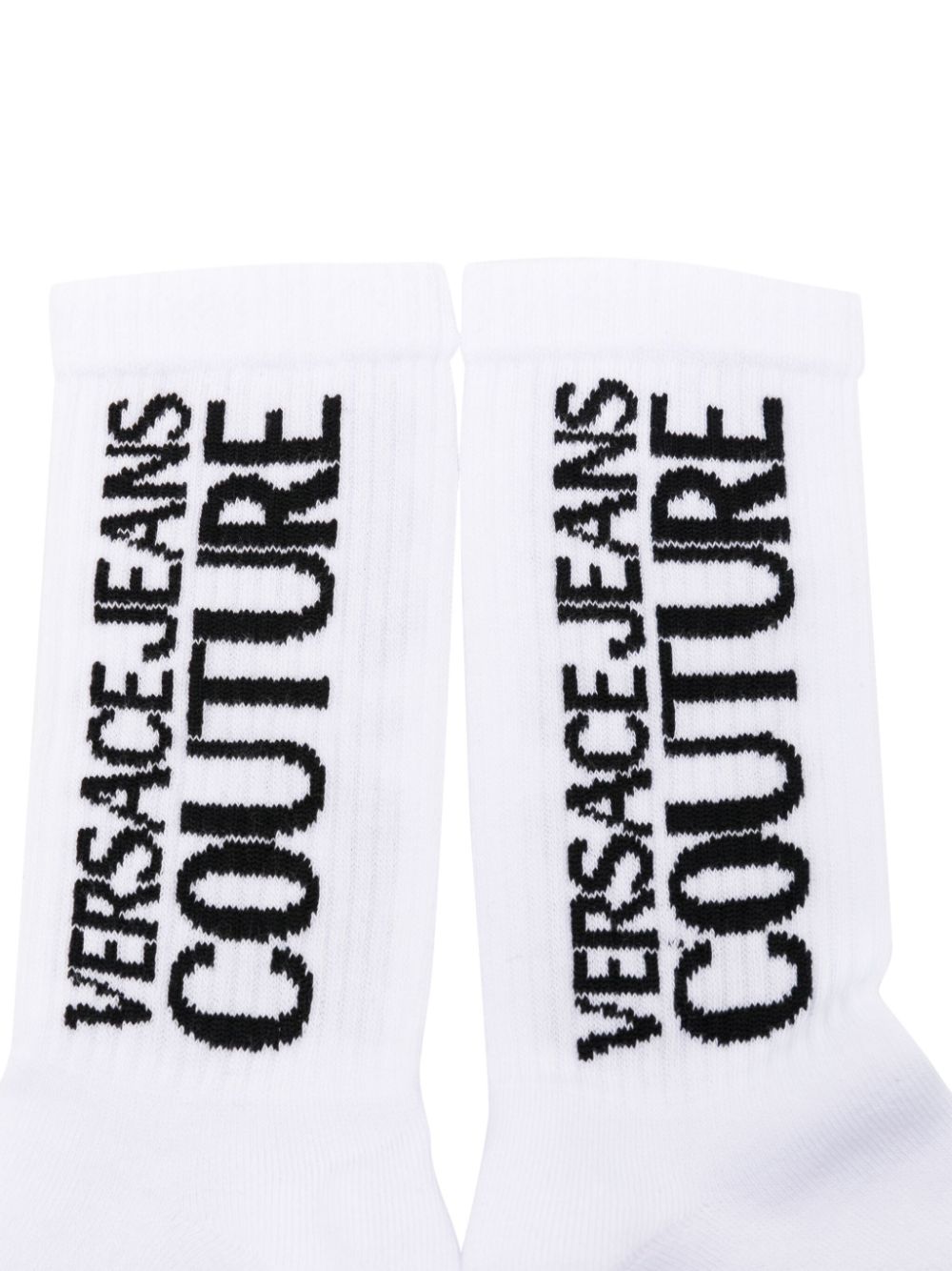 Versace Jeans Couture Intarsia sokken - Zwart