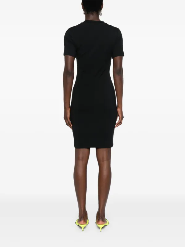 ワンピース VERSACE JEANS COUTURE Woman Dress Black 77HAOMB3CM61H 899 VERSACE JEANS COUTURE | Black Women's Midi Dress | YOOX
