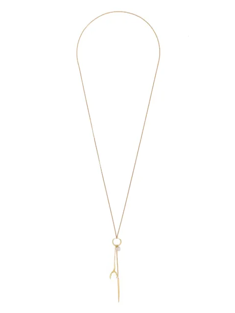 Wouters & Hendrix Gold 18kt yellow gold Spikes, Pearls and Claws necklace