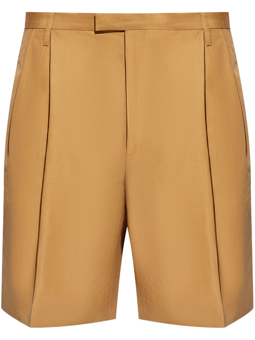 knee-length tailored shorts