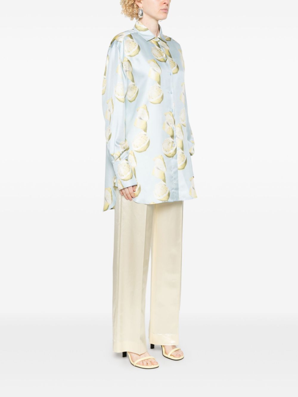 Givenchy lemon-print silk shirt Women