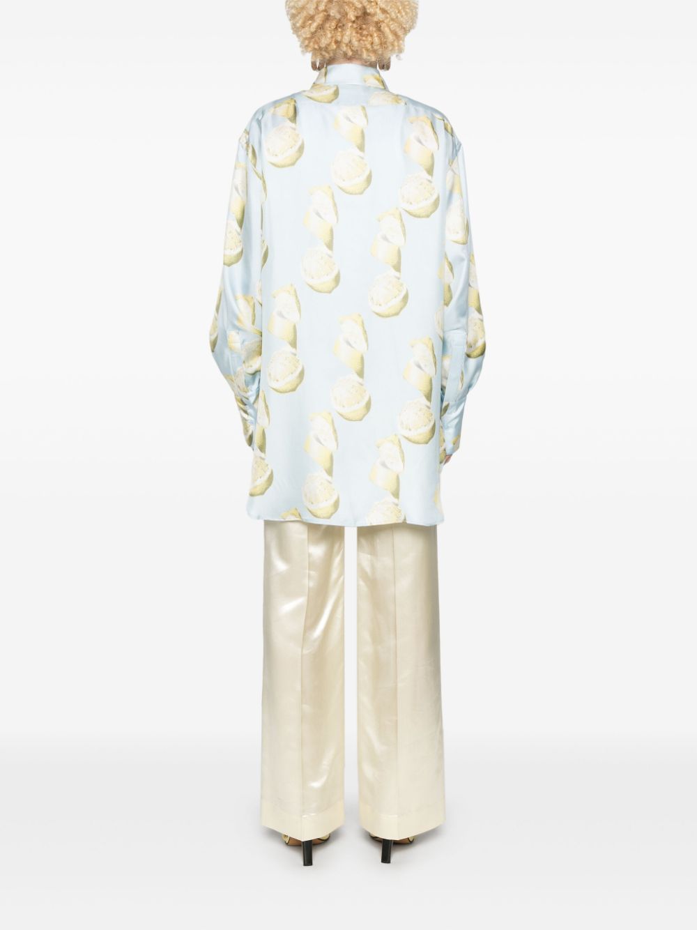 Givenchy lemon-print silk shirt Women