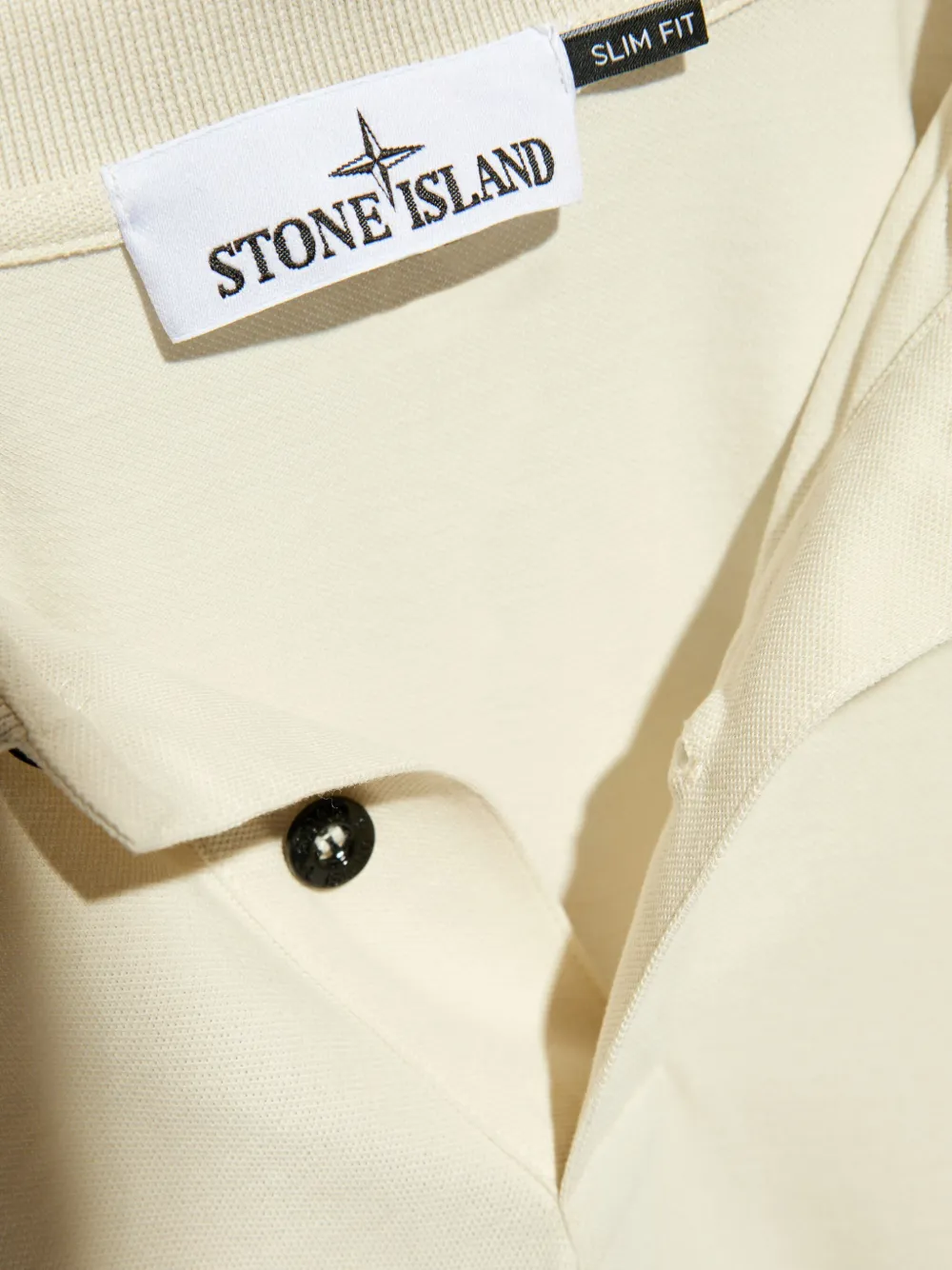 Stone Island Poloshirt met Compass-logopatch Beige