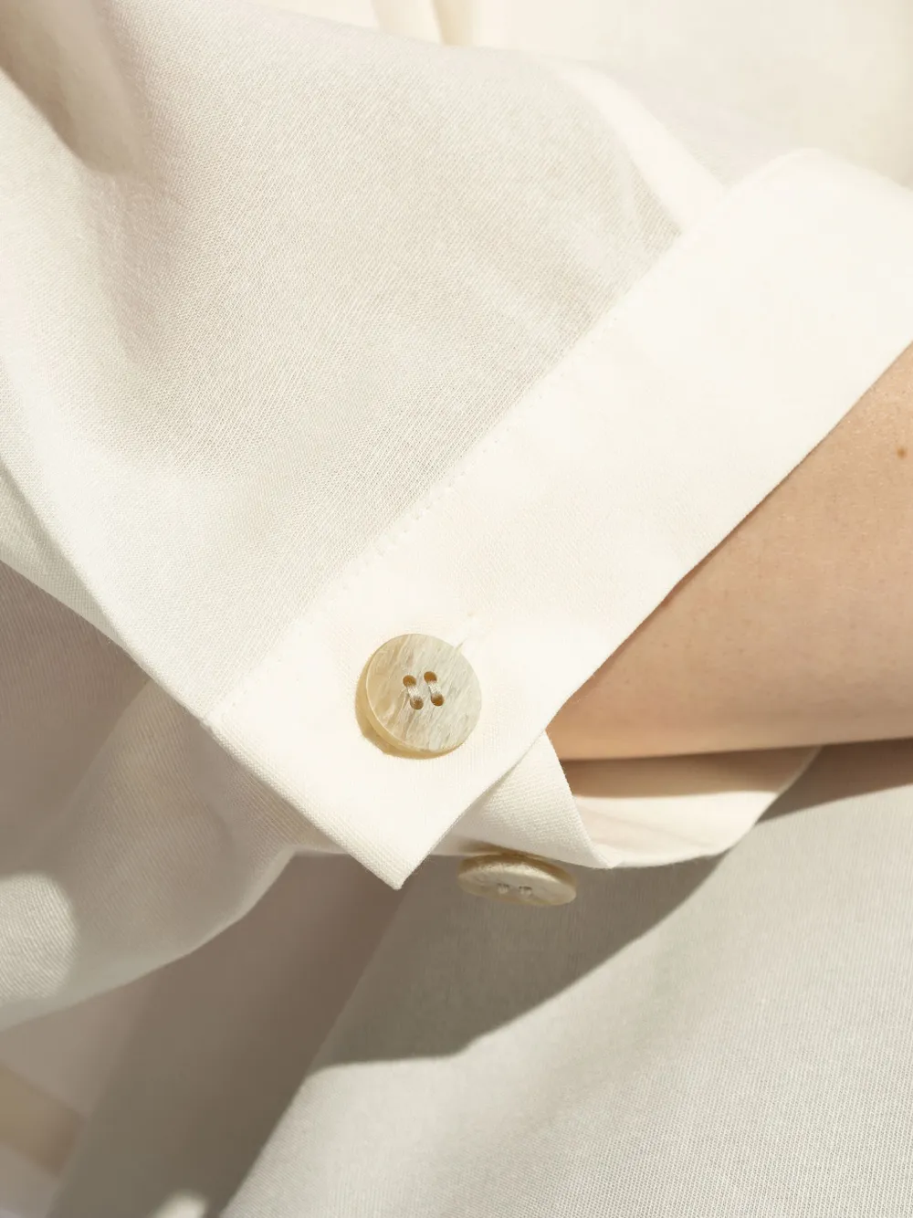 Issey Miyake Top met ronde kraag Wit