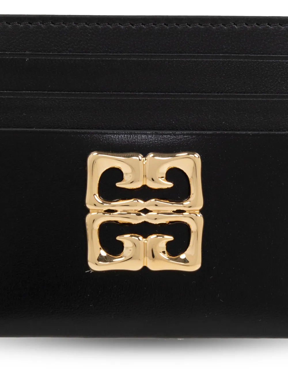 Givenchy 4g Card Holder In Box Leather In Black