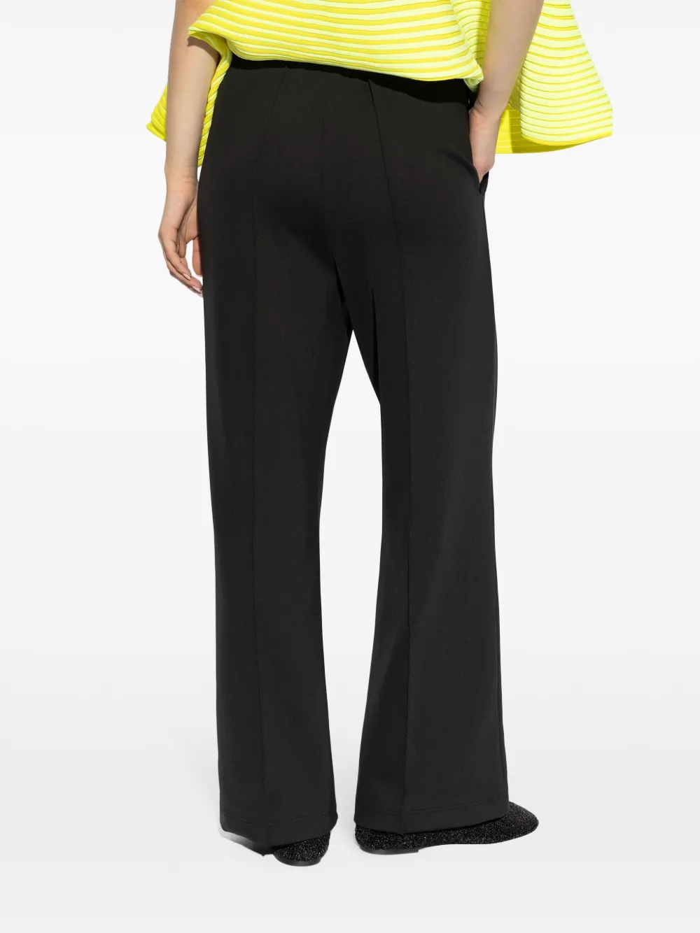 Issey Miyake Broek met lange pijpen Zwart
