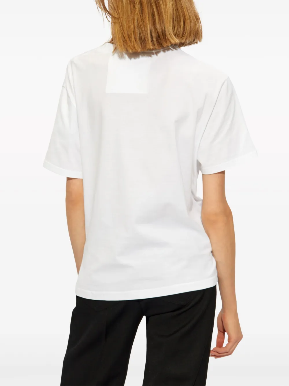 Givenchy T-shirt met 4G-plakkaat Wit