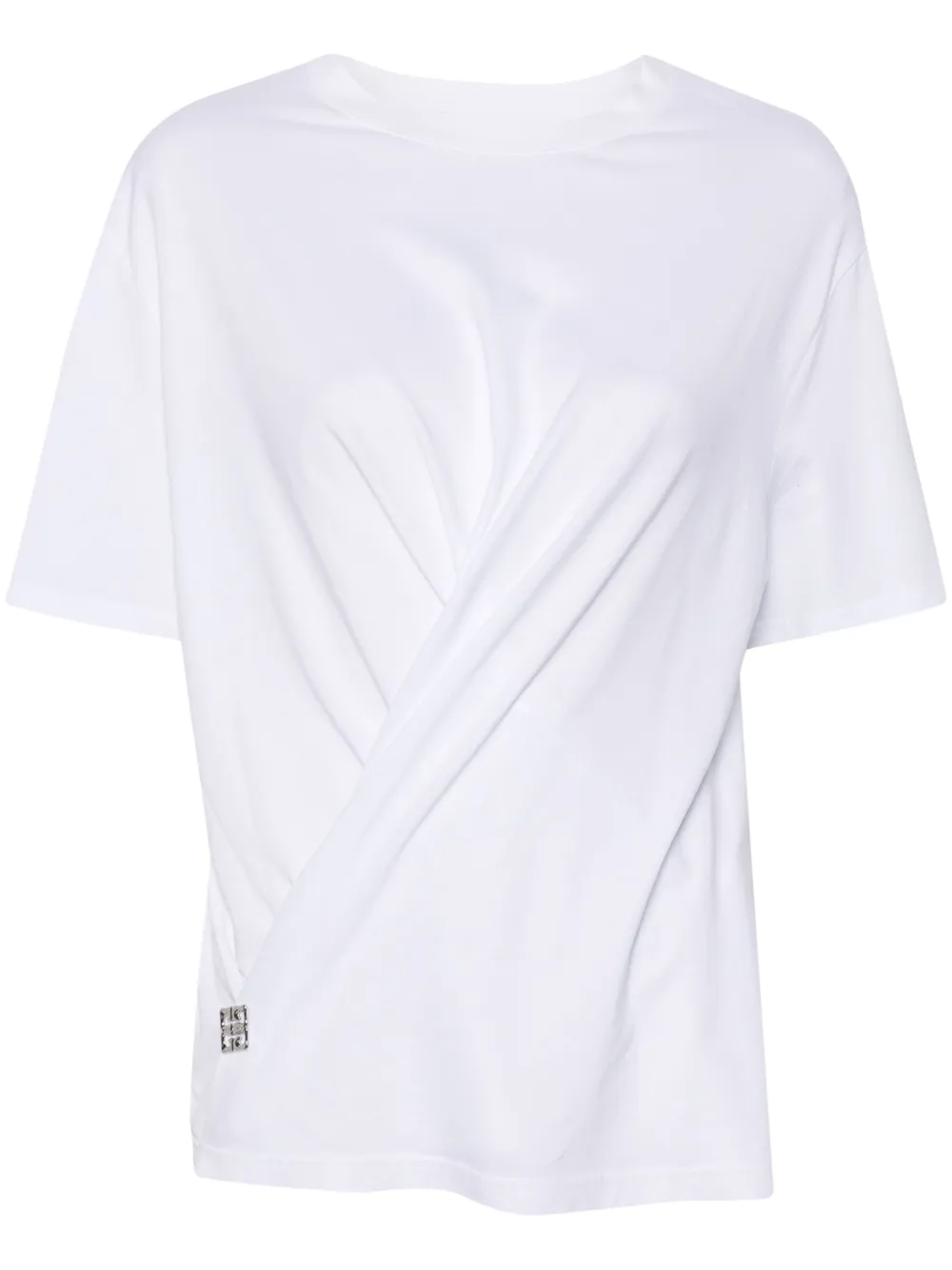 Givenchy T-shirt met 4G-plakkaat Wit