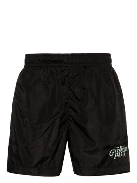 Givenchy logo-embroidered swim shorts