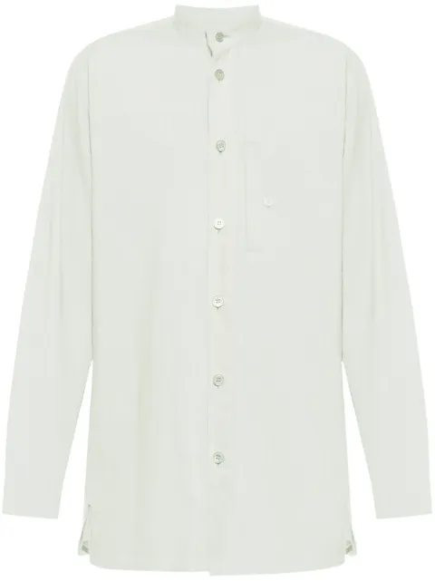 Homme Plissé Issey Miyake PL Ramie folded-yoke shirt