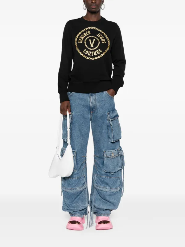 Versace Jeans Couture ロゴ スウェットシャツ | ブラック