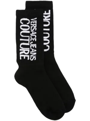 タイツ・ソックス VERSACE JEANS COUTURE Woman Socks White 77HA0J03ZG081 L02 Versace Jeans Couture(ヴェルサーチェ・ジーンズ・クチュール