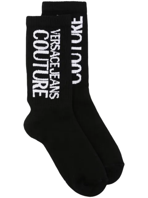 Versace Jeans Couture logo-intarsia knitted socks