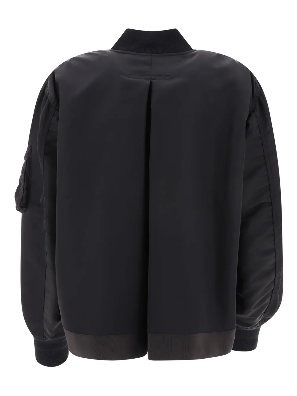 sacai Bomberjack met kraag - Zwart
