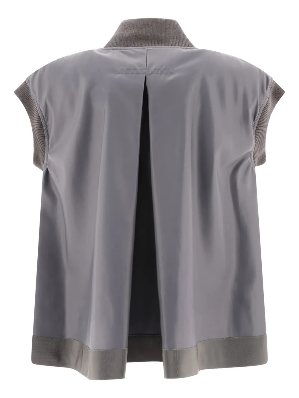 sacai Jack met rits met honkbalkraag - Grijs