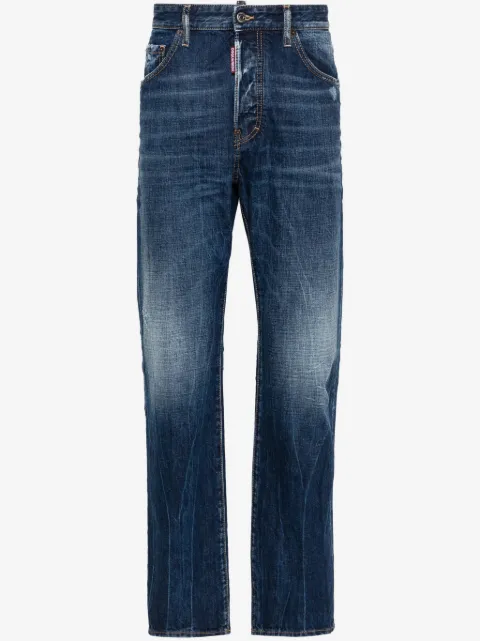 DSQUARED2 642 mid-rise straight-leg jeans