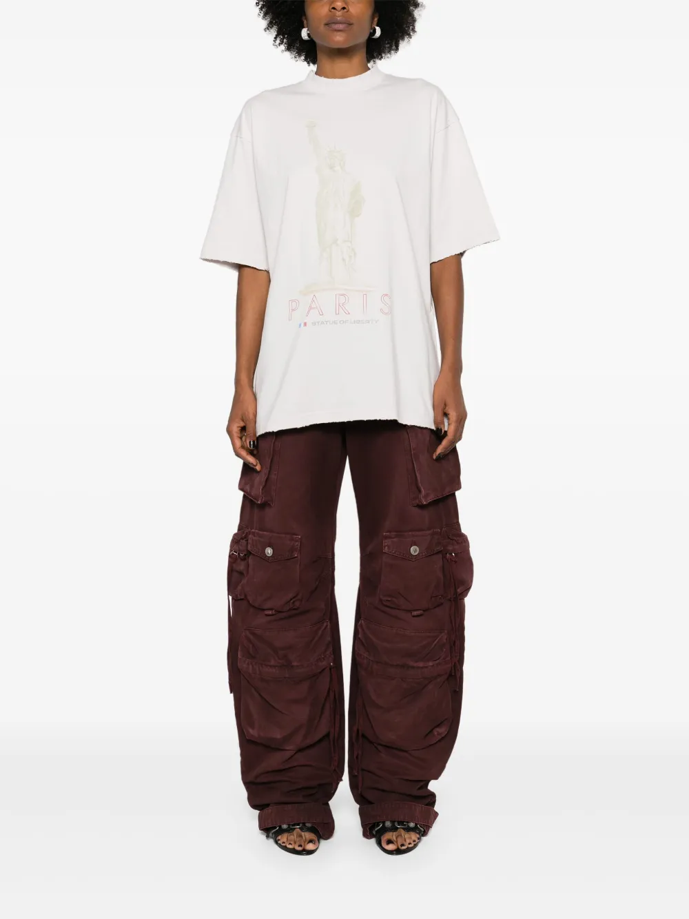 Balenciaga Katoenen T-shirt met print Wit