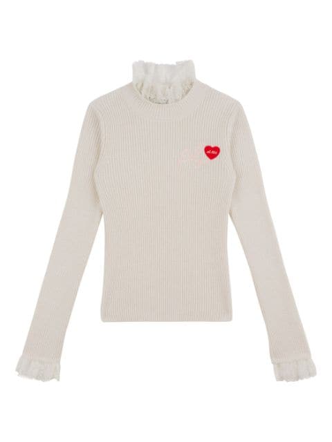 Philosophy Di Lorenzo Serafini Kids logo-embroidered knit top 