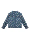 Philosophy Di Lorenzo Serafini Kids floral print buttoned shirt - Blue