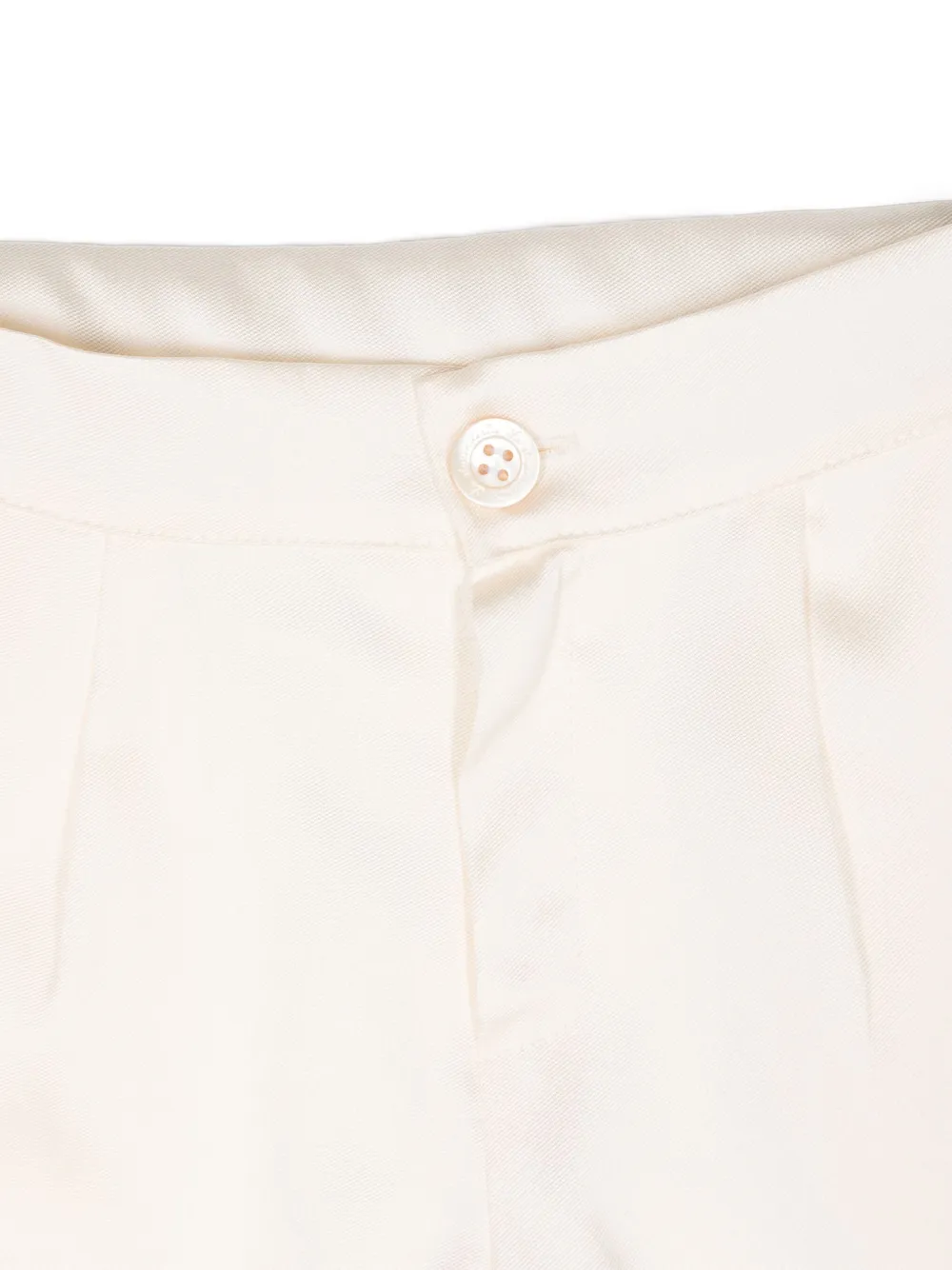 La Stupenderia Shorts met dubbele rij knopen Beige