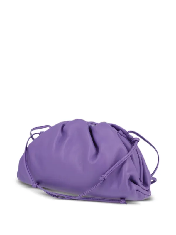 【関税込み】Bottega Veneta パープル スモール Beak クラッチ Bottega Veneta Pre-Owned Mini Pouch Clutch Bag | Purple