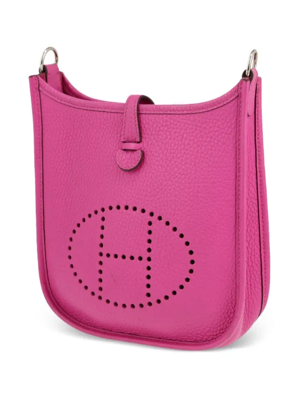 Hermès Pre-Owned 2018 Mini Evelyne Shoulder Bag Pink FARFETCH IN