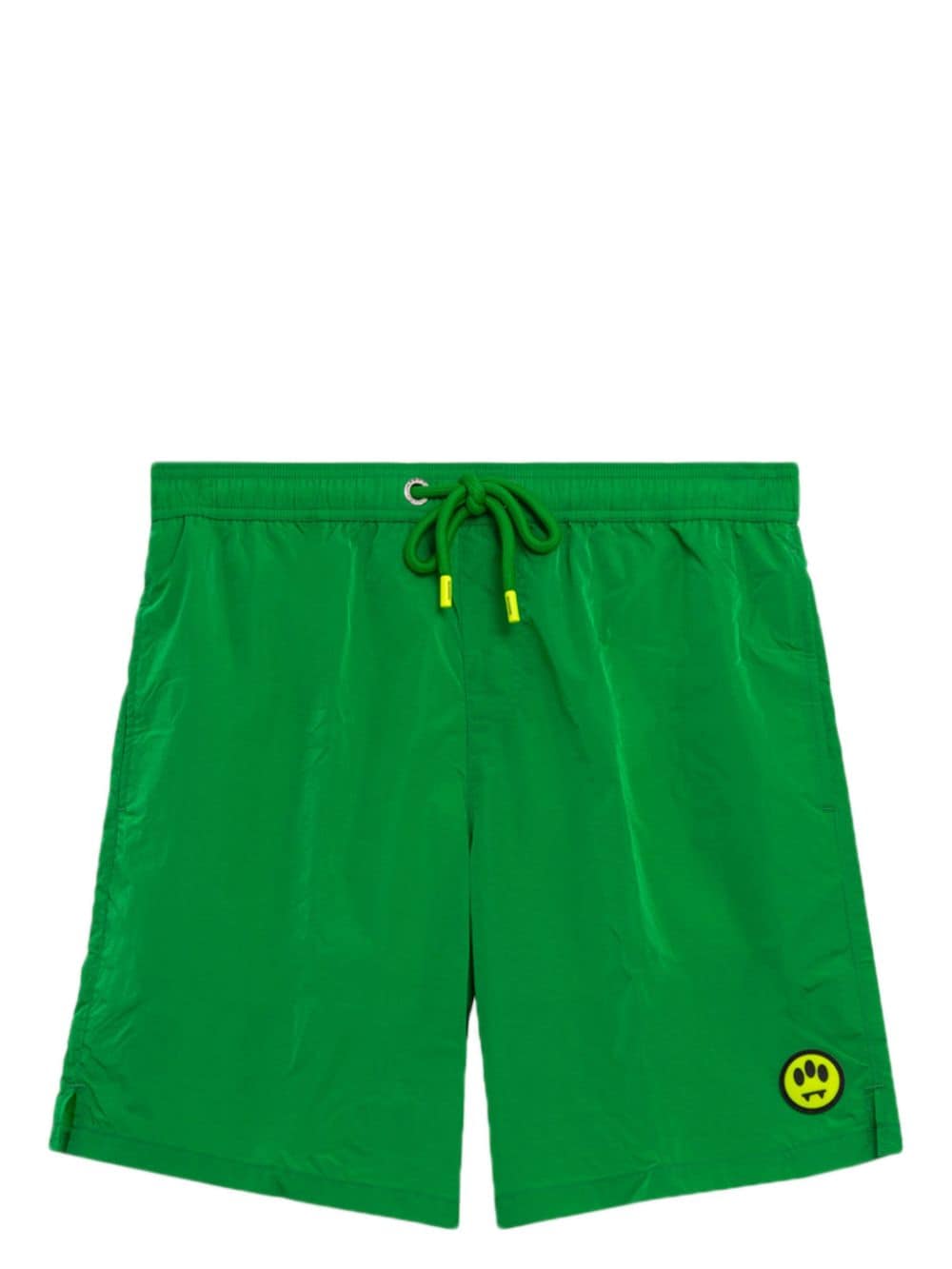 Barrow Logo Print Swim Shorts In Green