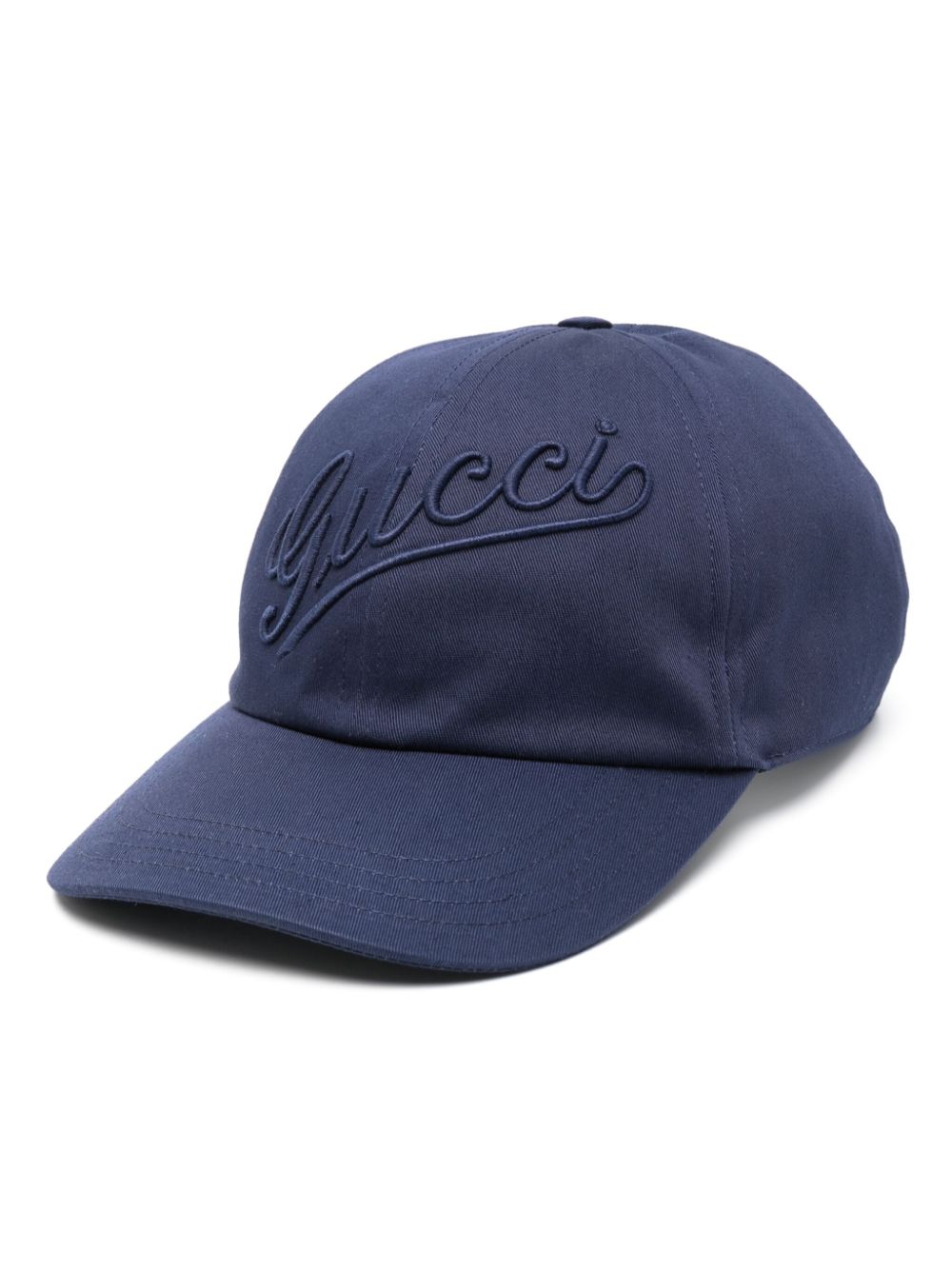 Gucci Logo-embroidered Bucket Hat In 4000 Blu