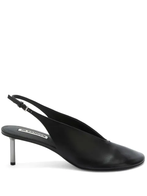 Jil Sander 65mm leather pumps