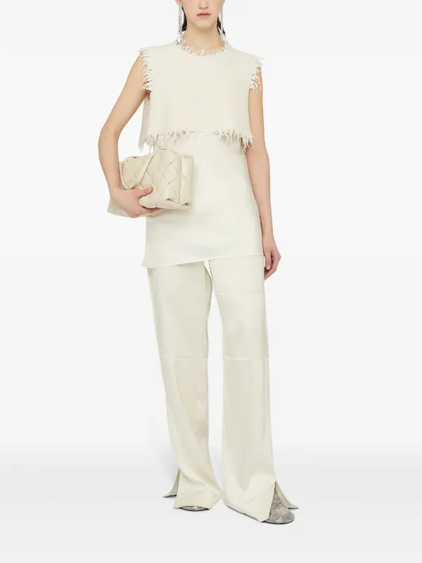 Jil Sander layered-design Sleeveless Top | White | FARFETCH OM