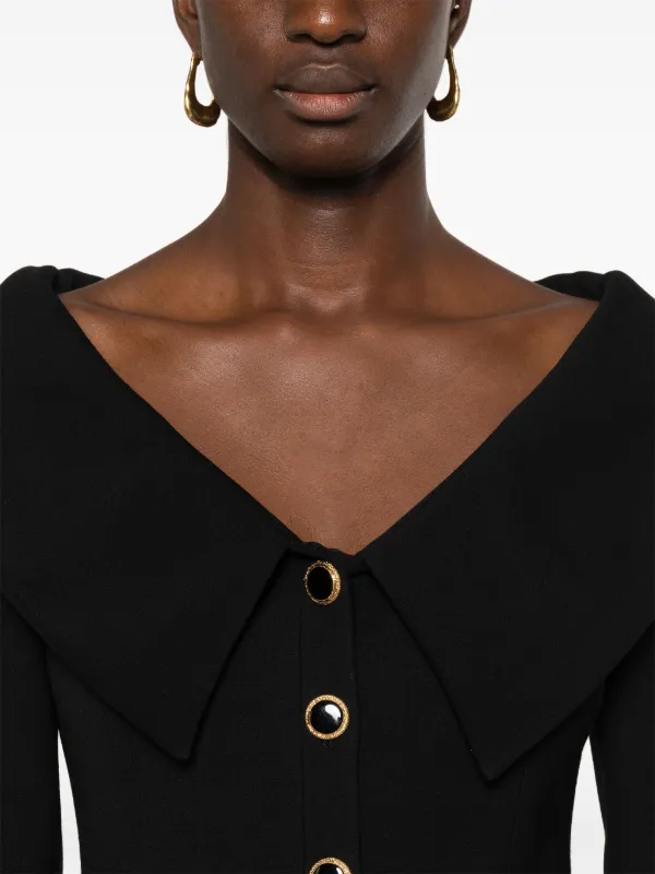 ジャケット ALESSANDRA RICH OFF SHOULDER BLAZER (FABX3822F4372 0900) Alessandra Rich off-shoulder Wool Blazer | Black | FARFETCH UZ
