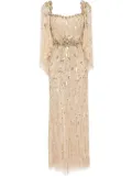 Jenny Packham Brightstar crystal-embellished gown - Gold