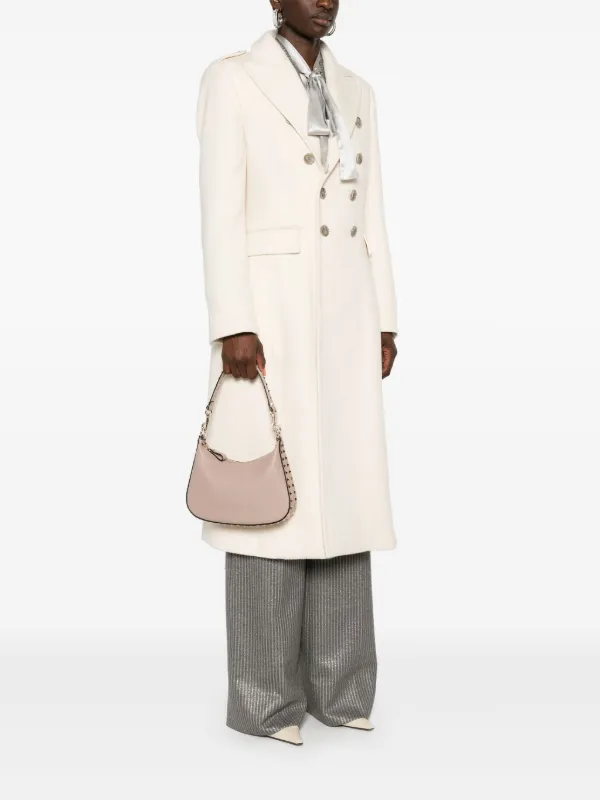 VALENTINO ロックスタッズ ショルダーバッグ レザー ピンクベージュ系 ヴァレンティノ VALENTINO VALENTINO ショルダーバッグ B0K68VSF