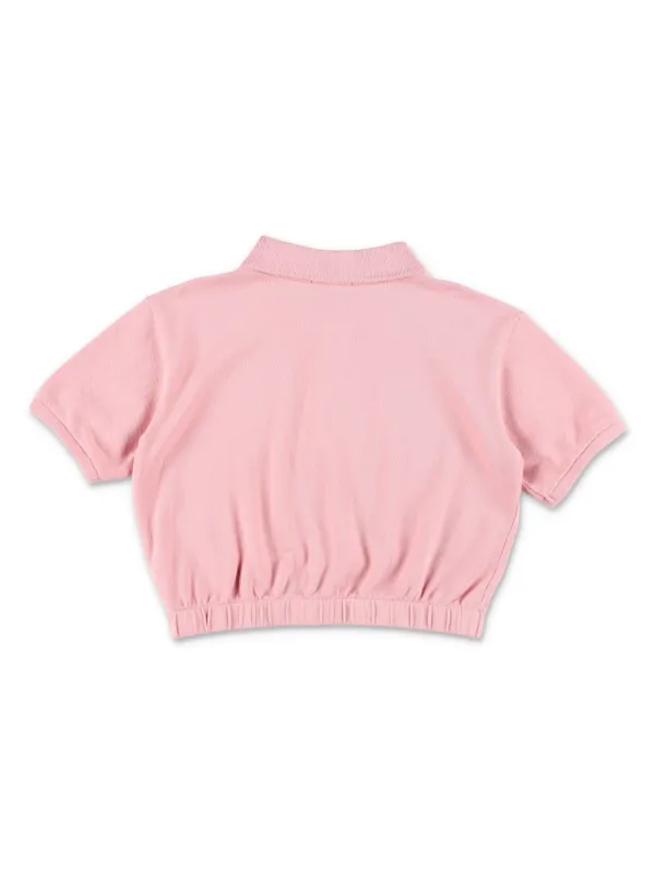 POLO RALPH LAUREN KIDS Polo Pony Cropped Polo Shirt Pink FARFETCH TR