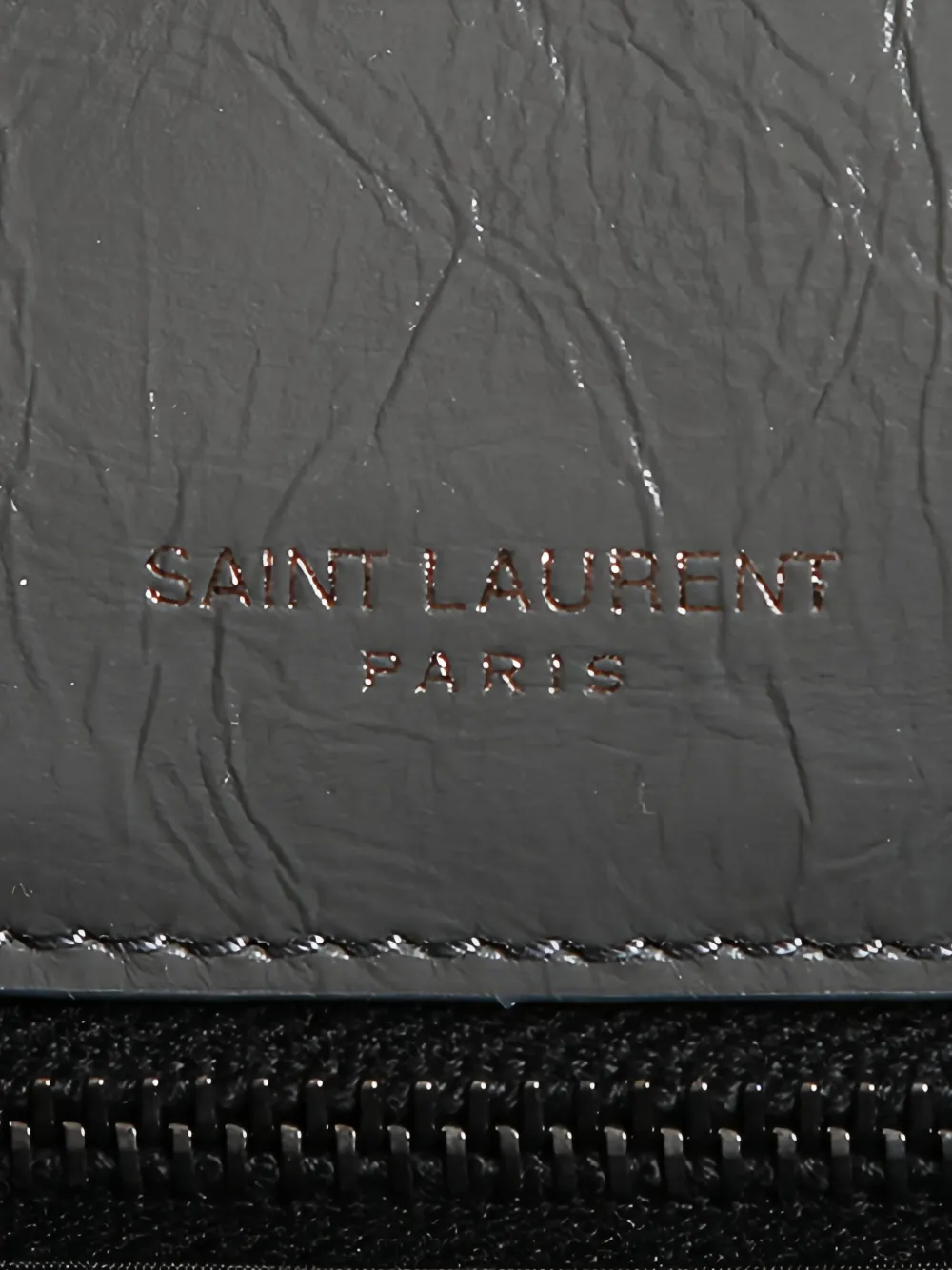 Pre-owned Saint Laurent Medium Niki Shoulder Bag In Gray