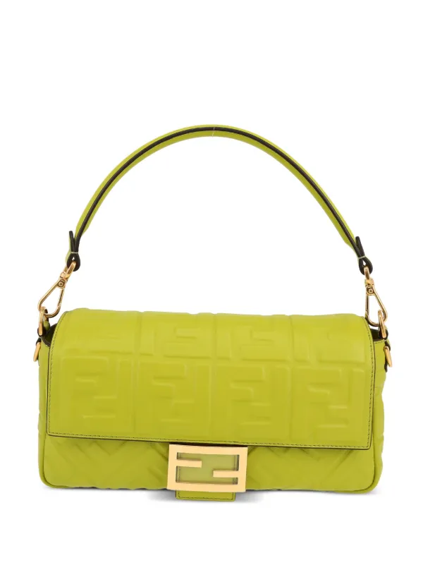 Fendi Pre-Owned Borsa Tote Baguette two-way 2020 | Verde | FARFETCH IT