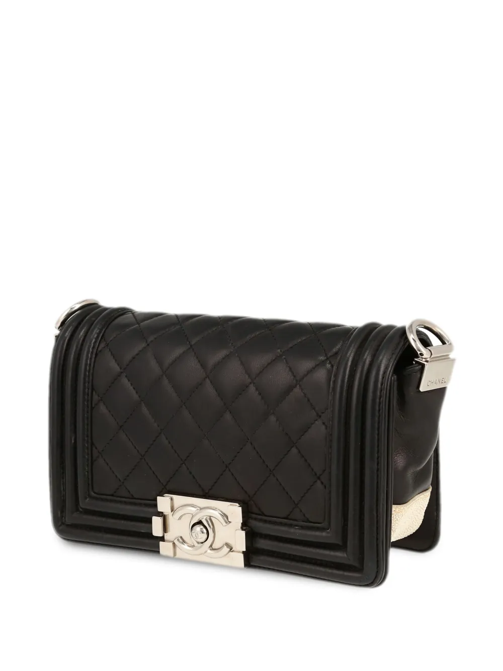 CHANEL Pre-Owned Boy mini-schoudertas Zwart