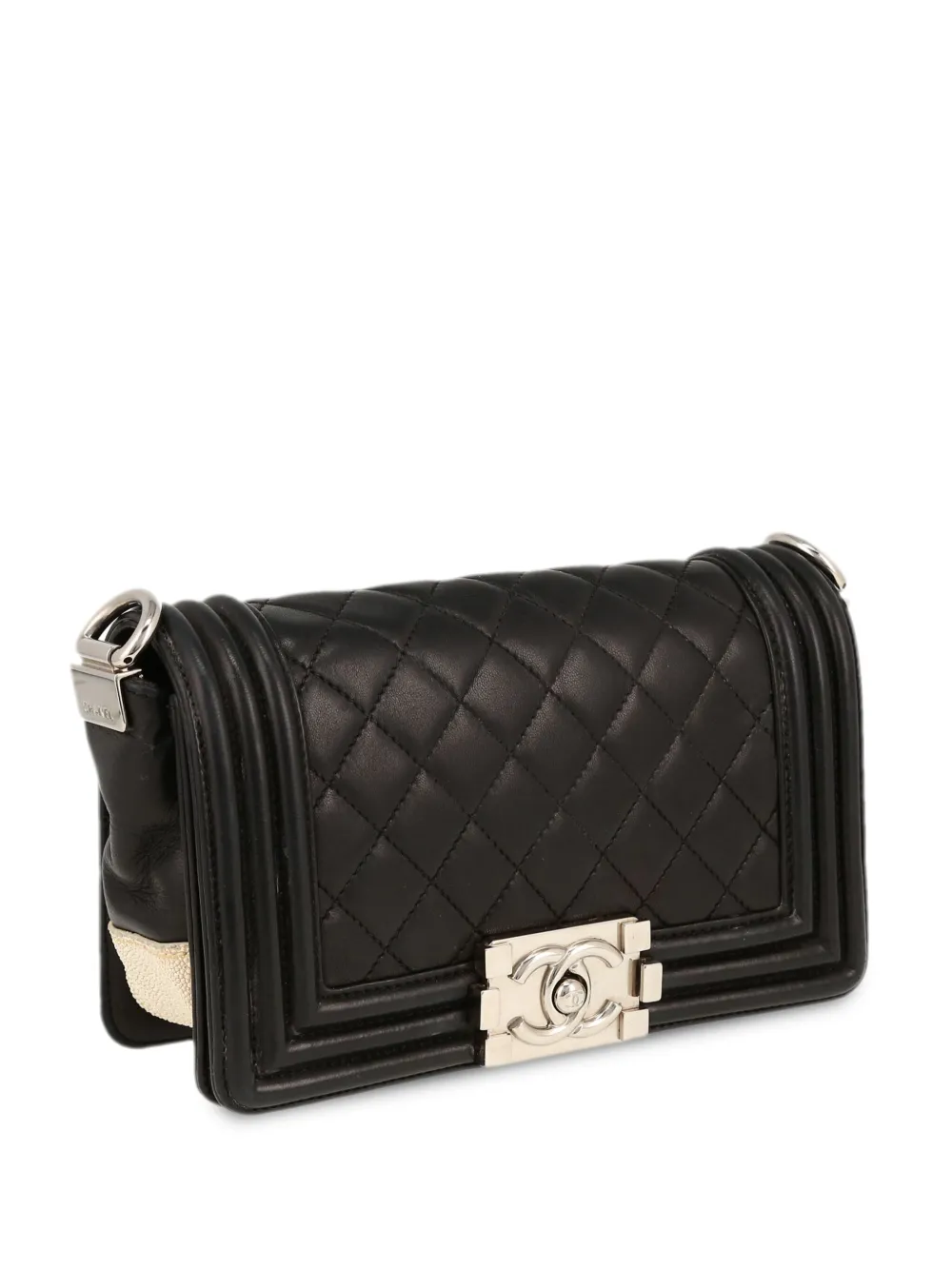 CHANEL Pre-Owned Boy mini-schoudertas Zwart