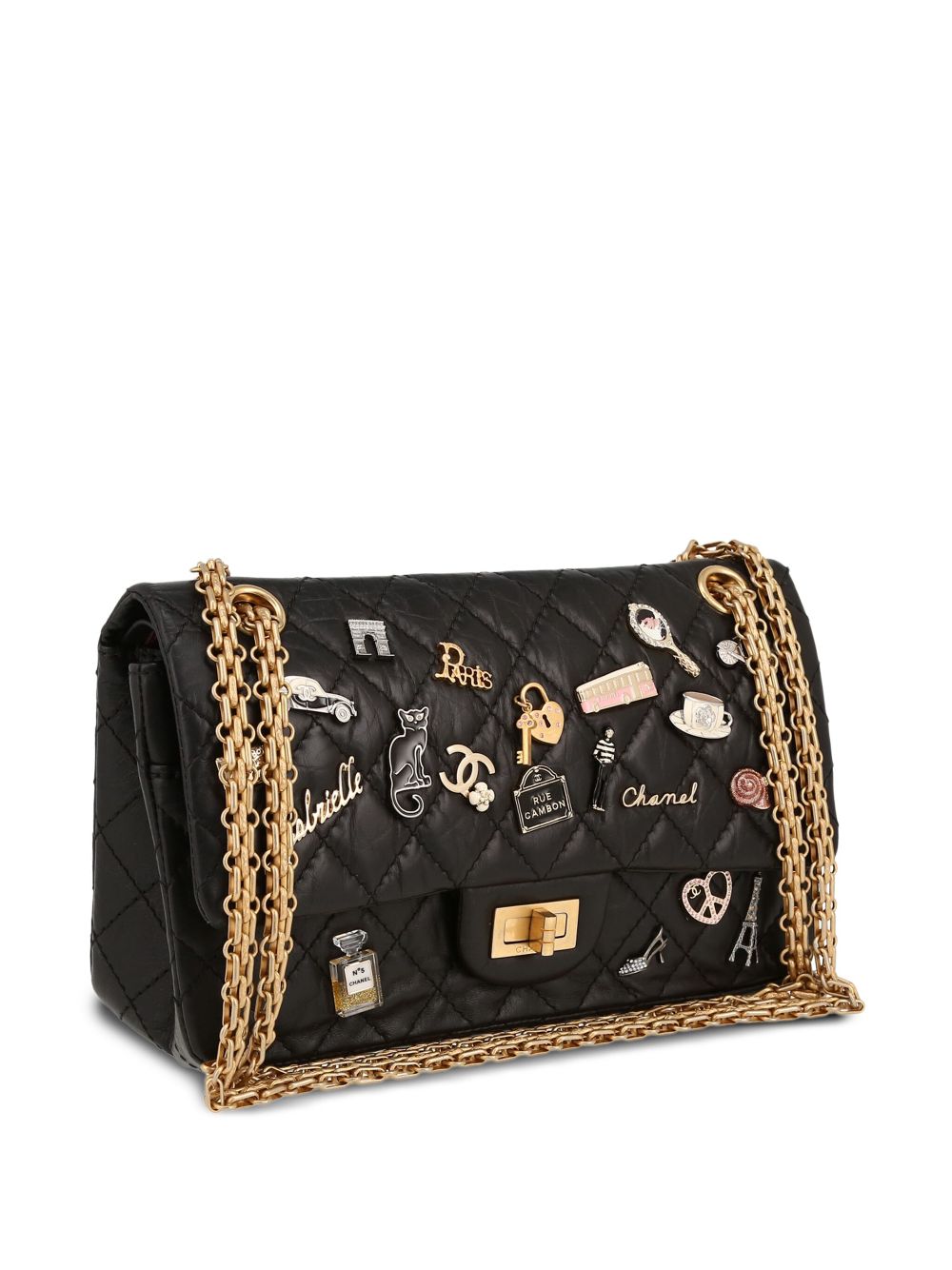 CHANEL 2.55 Reissue Double Flap charms shoulder bag Women