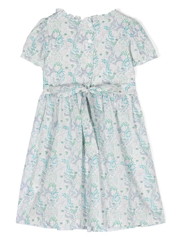 Siola floral-print Flared Dress | Blue