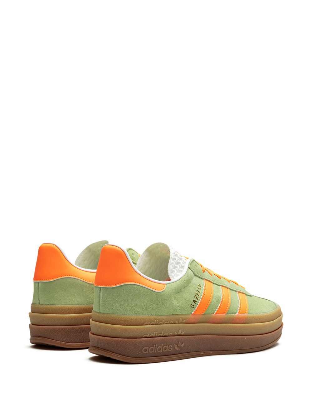 Shop Adidas Originals Gazelle Bold "semi Green Spark" Sneakers