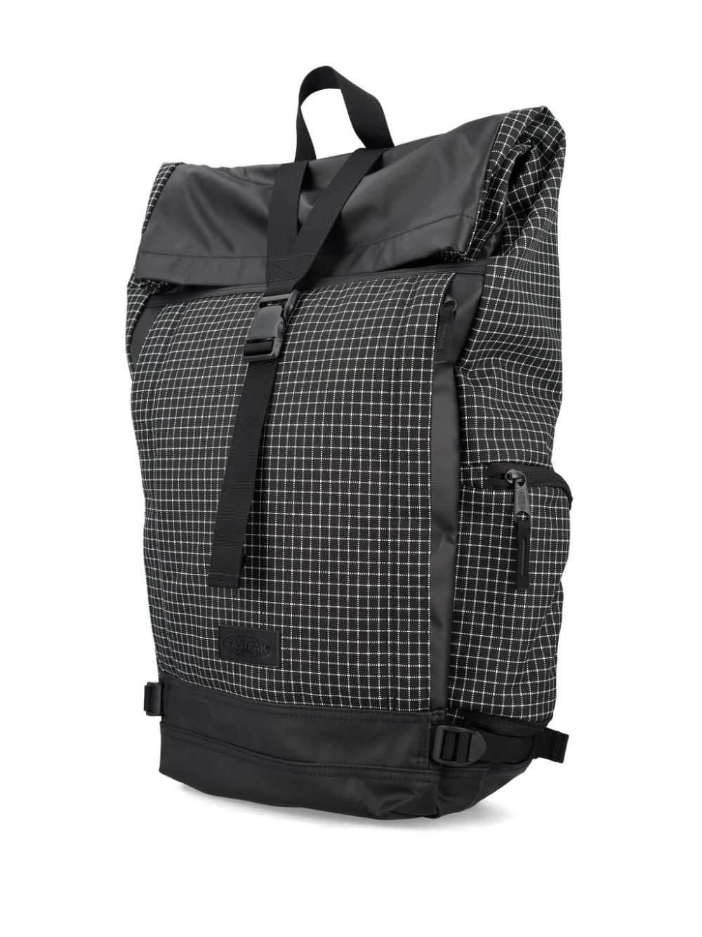 Shop Eastpak Tecum Roll Logo-patch Backpack In Black