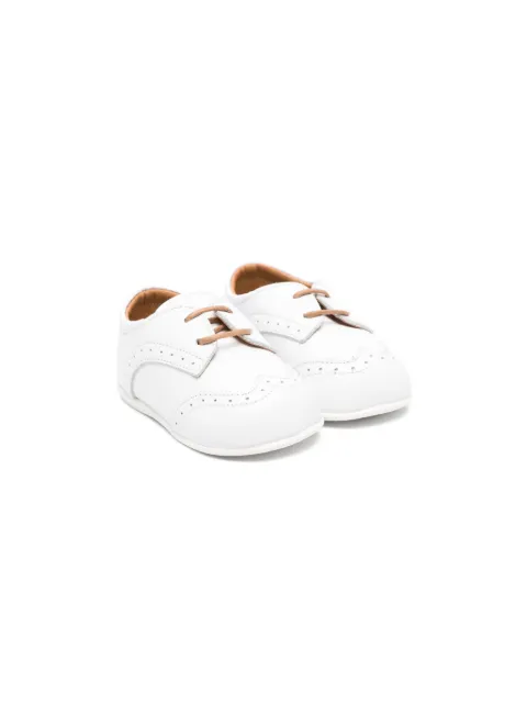 BabyWalker square-toe leather crib shoes